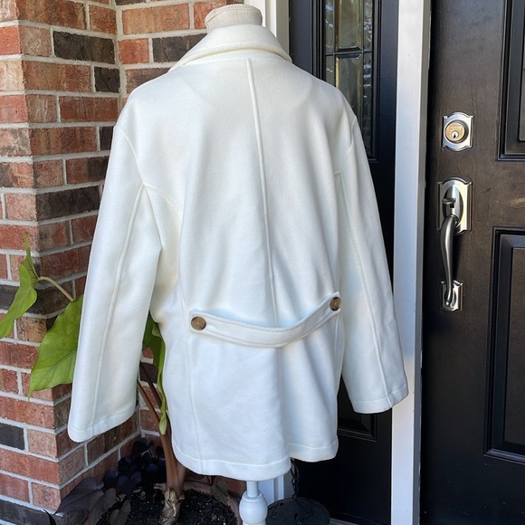 Lands End ThermaCheck Double Breasted Pea Coat - Picture 6 of 11